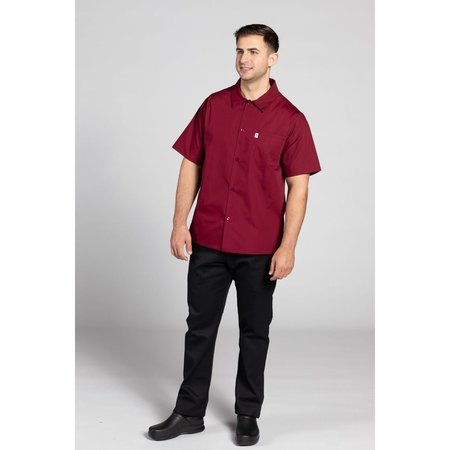 UNCOMMON THREADS Classic Utility Shirt Burgundy XL 0920-0305